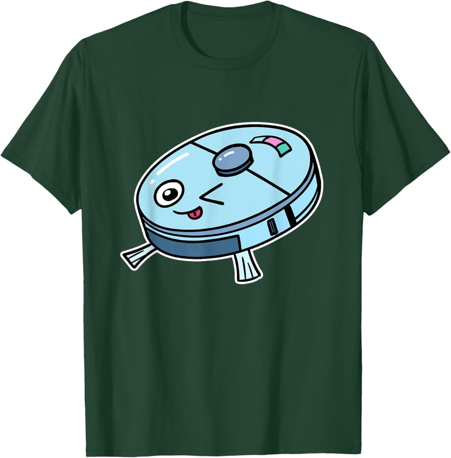 Cute Robot Vacuum Cleaner Vacuum Cleaner Robot Children T-Shirt - T-Shirt | Forest