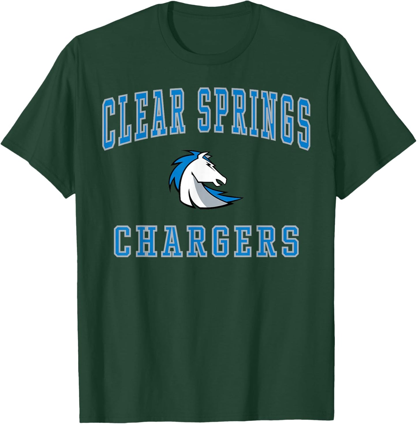 Clear Springs High School Chargers C1 T-Shirt - T-Shirt | Forest