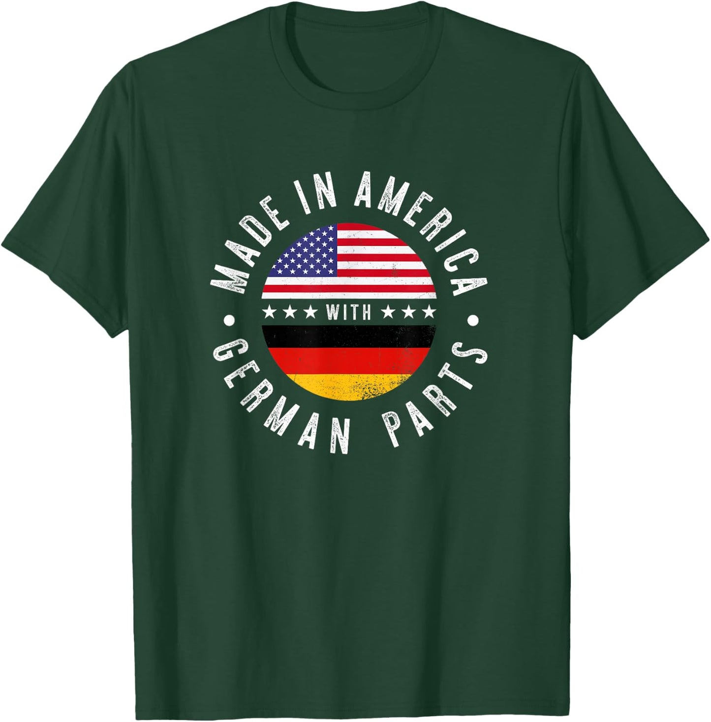 Made in America with German parts - Germany pride T-Shirt - T-Shirt | Forest