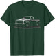 1973-1987 Squarebody Truck Silhouette Square body Truck T-Shirt - T-Shirt | Forest