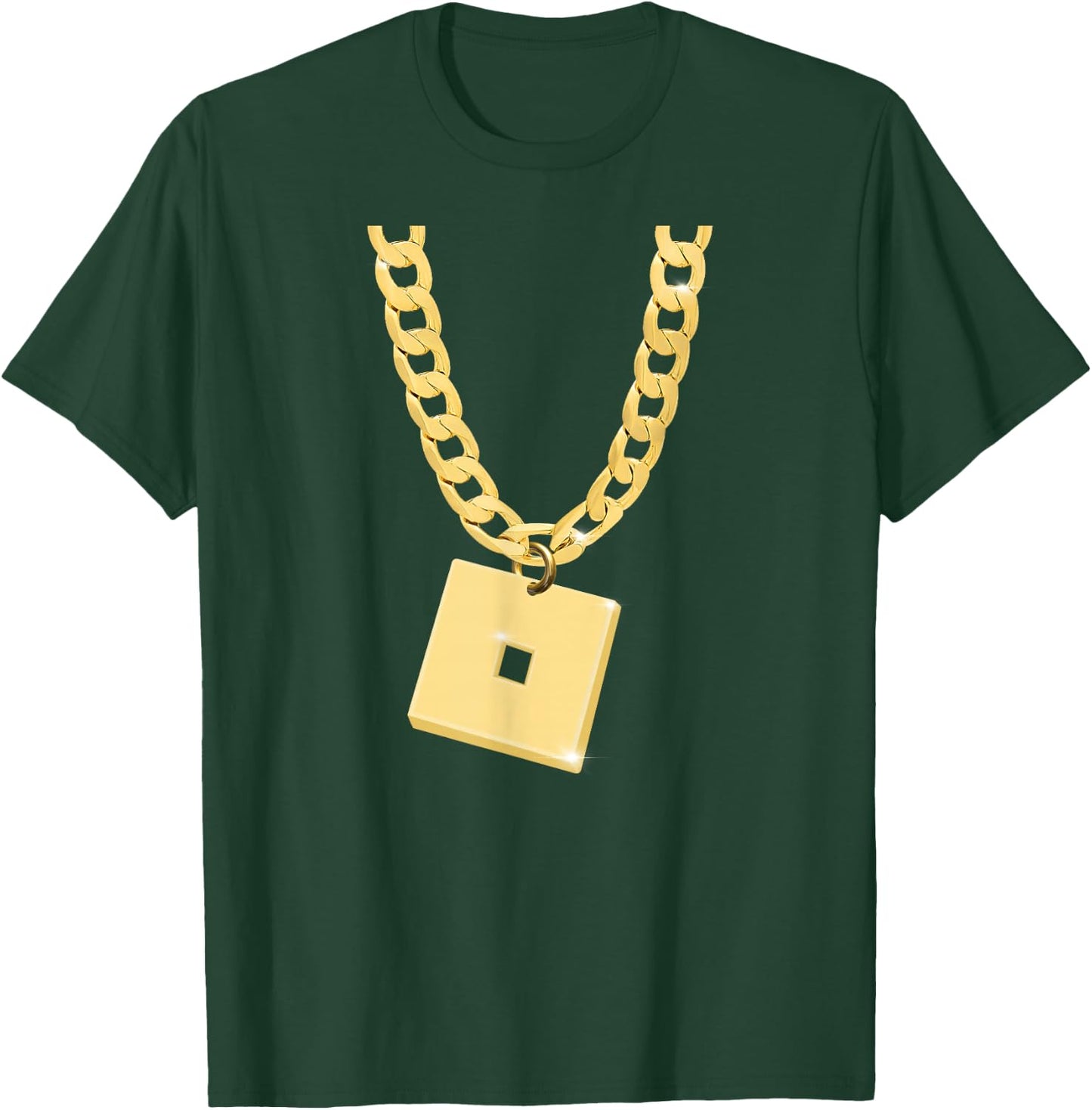 Funny robux chain nad pendant design T-Shirt - T-Shirt | Forest