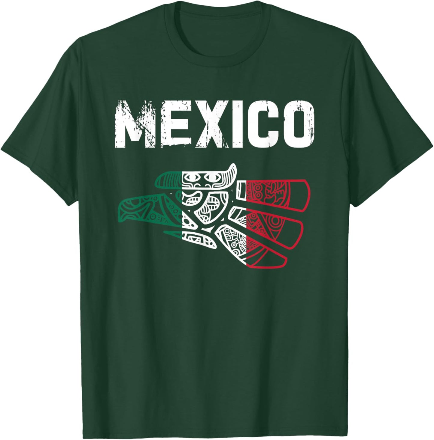 Mexico Vintage Mexican Flag Pride Hecho en Mexico Jersey T-Shirt - T-Shirt | Forest