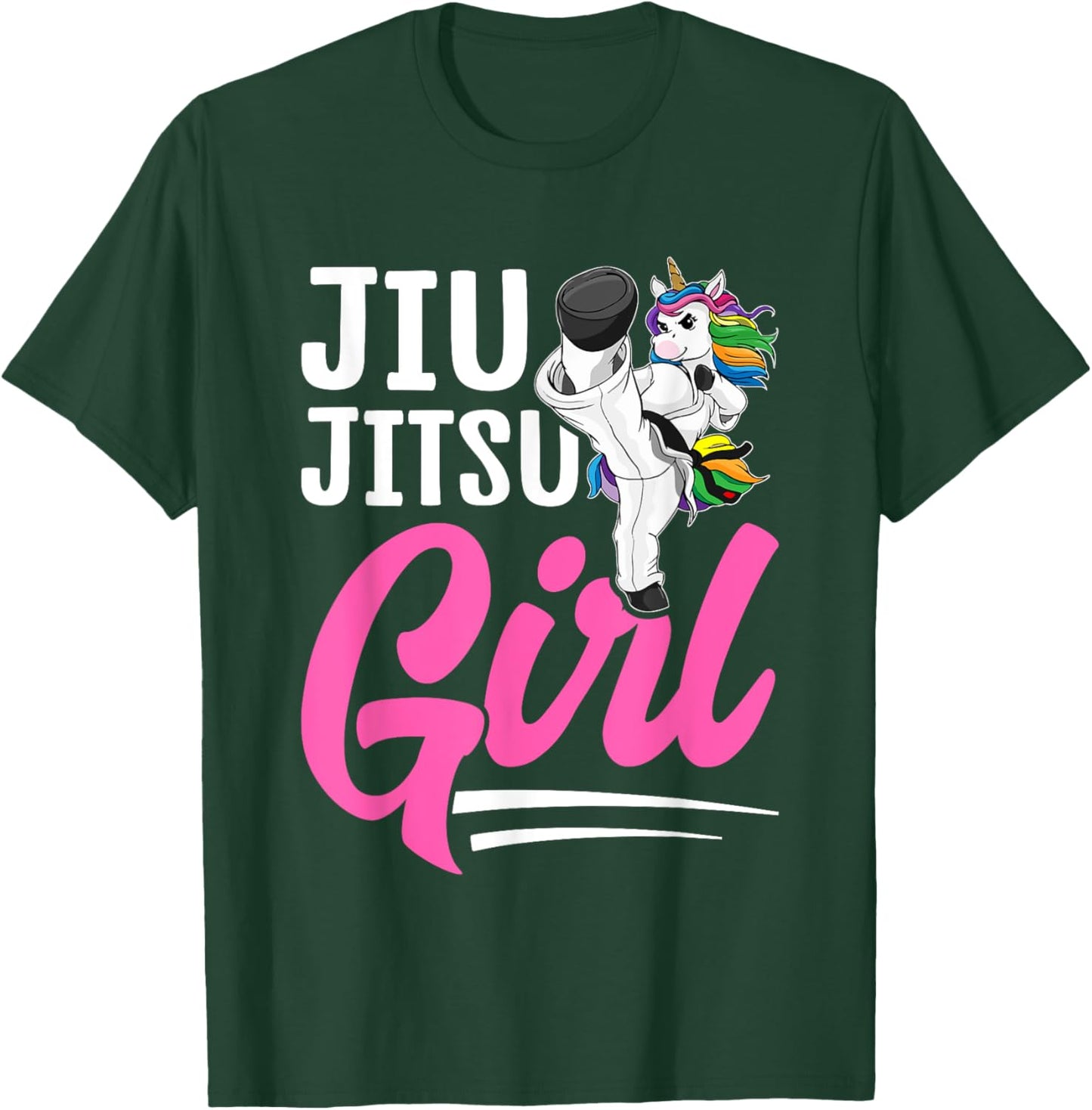 Jiu Jitsu Girl BJJ Girl Martial Arts T-Shirt - T-Shirt | Forest