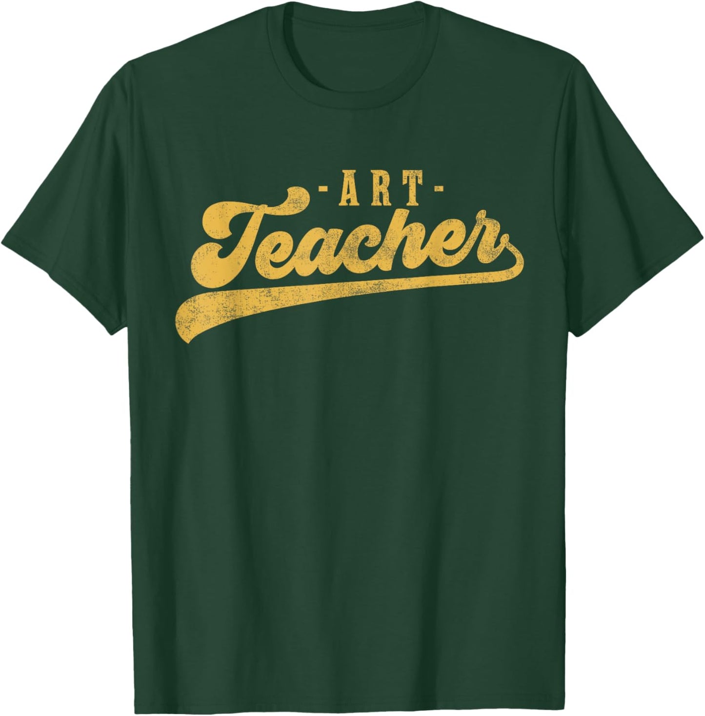 Art Teacher Men Women Cute Vintage Graphic Art Teacher T-Shirt - T-Shirt | Forest