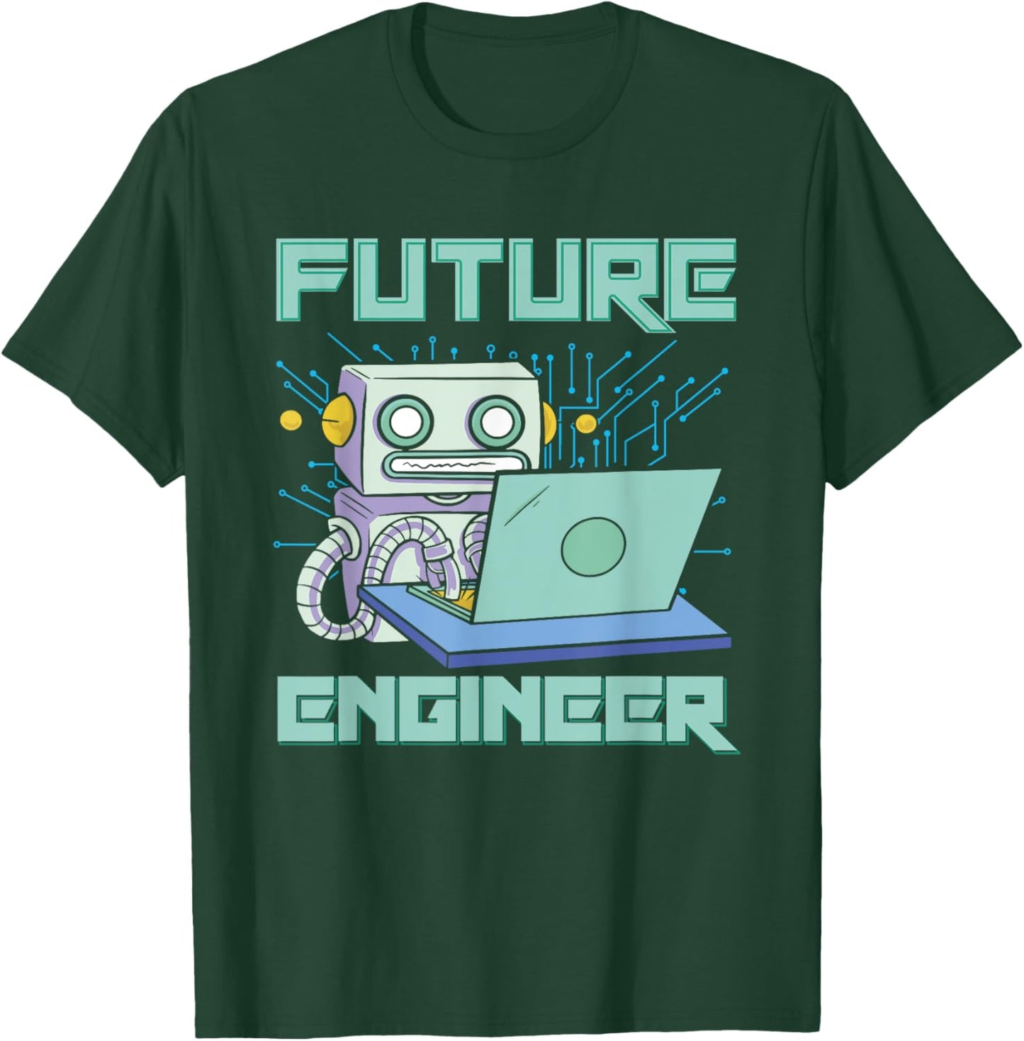 Robotics Robot Future Engineer T-Shirt - T-Shirt | Forest