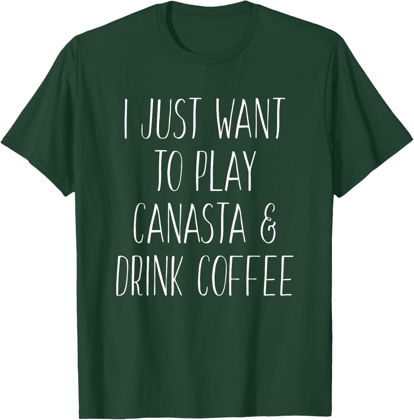 Coffee Lovers Canasta Card Game Player T-Shirt - T-Shirt | Forest