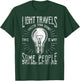 Light Travels Faster Than Sound Funny Science Humorous T-Shirt - T-Shirt | Forest