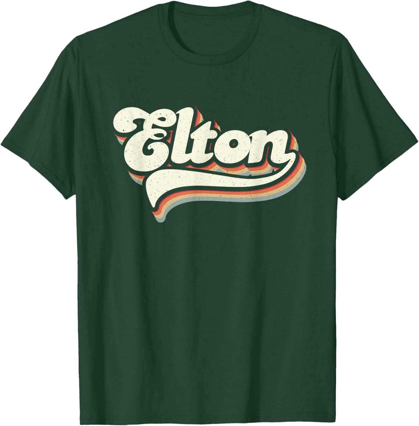Retro Vintage Elton T-Shirt - T-Shirt | Forest