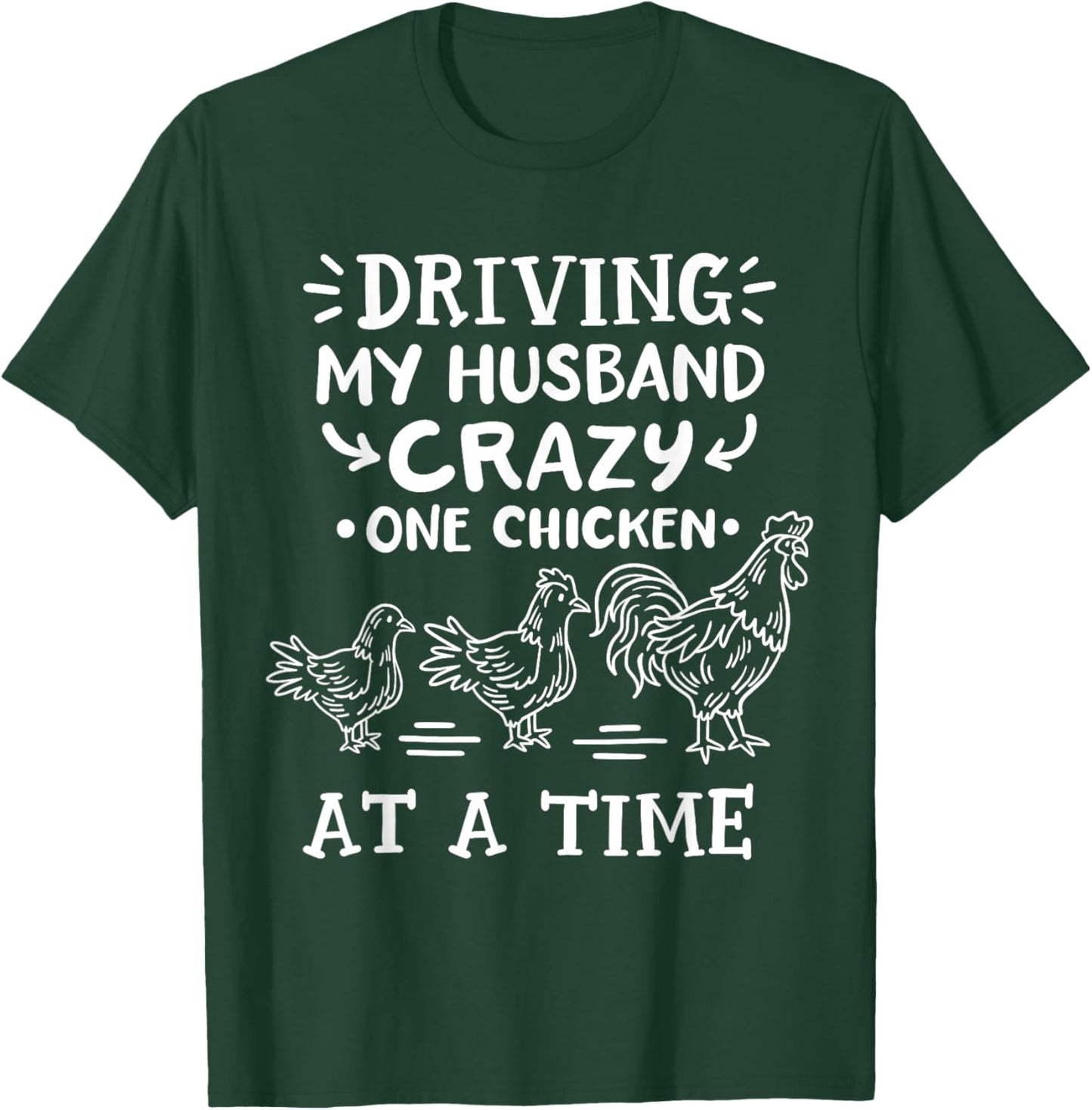 Crazy Chicken Lady Funny Chicken T-Shirt - T-Shirt | Forest