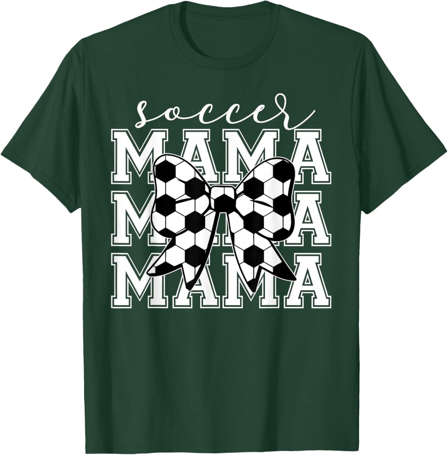 Soccer Mama Retro Groovy Soccer Softball Mom T-Shirt - T-Shirt | Forest