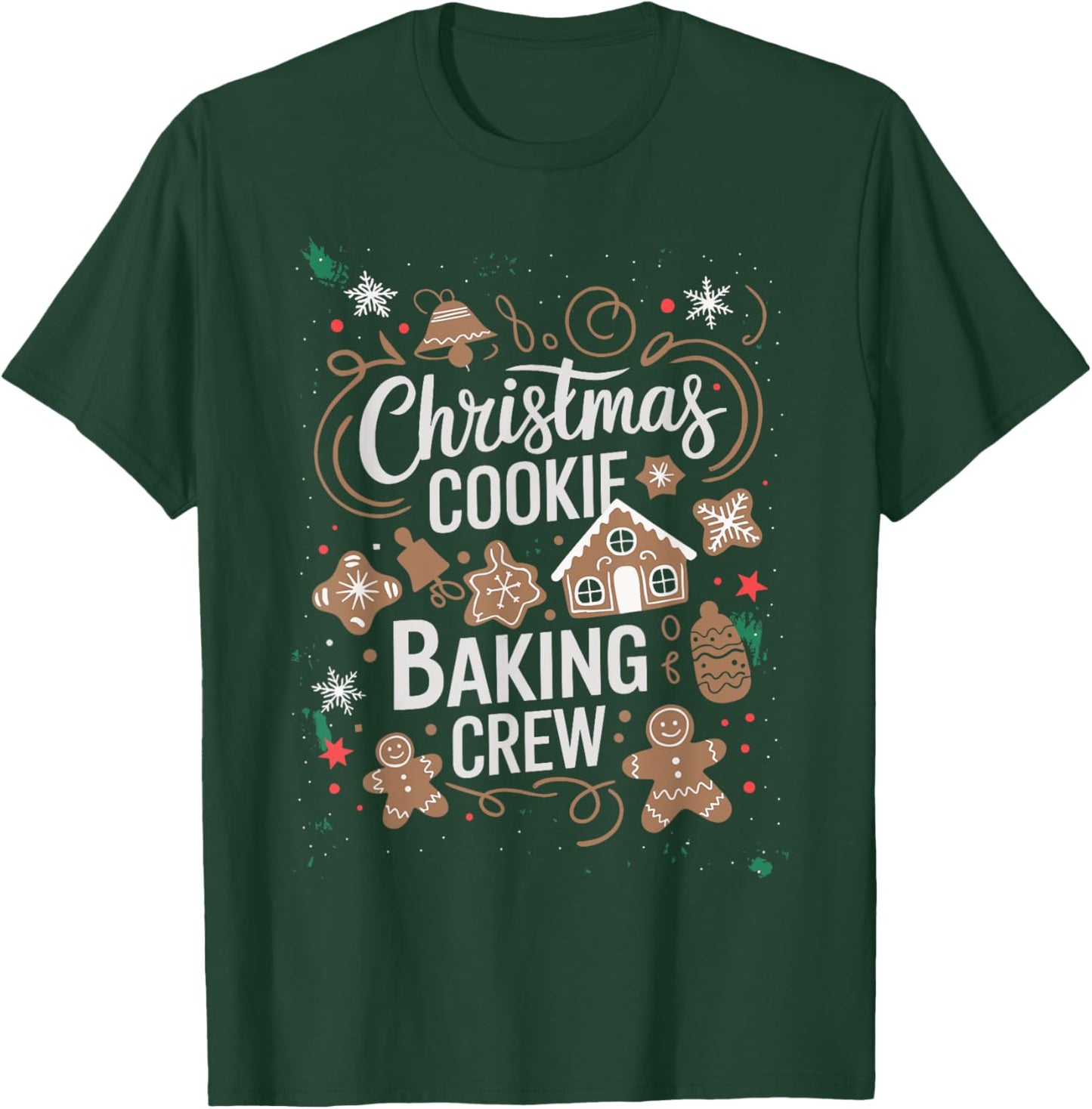 Christmas Cookie Baking Crew Family Christmas X-Mas T-Shirt - T-Shirt | Forest