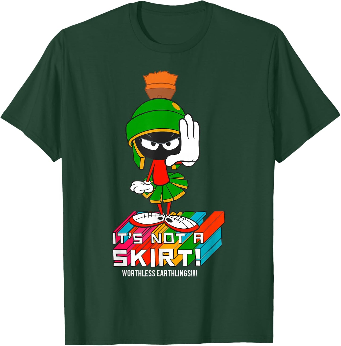 Looney Tunes Marvin The Martian It's Not A Skirt T-Shirt - T-Shirt | Forest