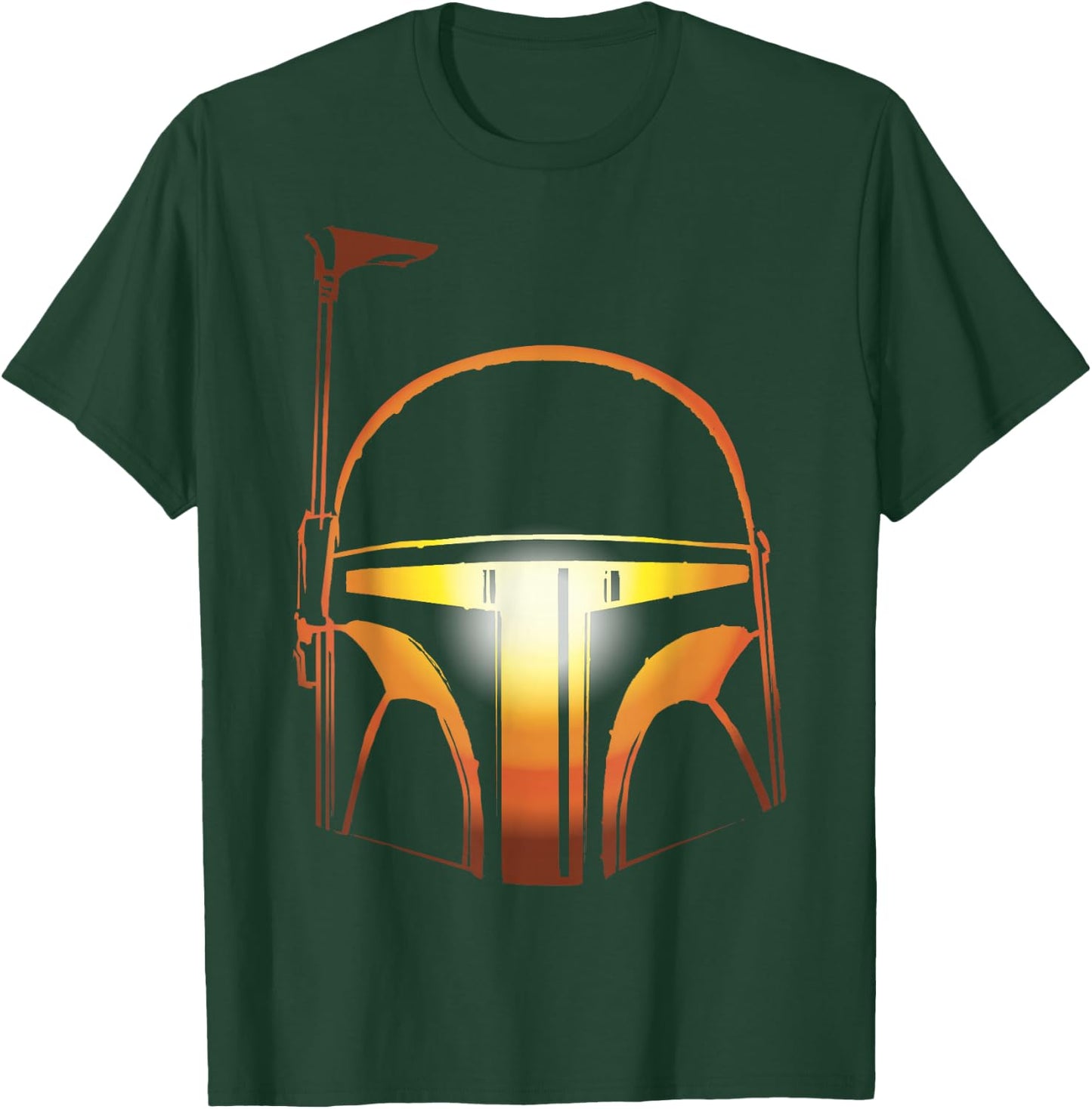 Star Wars Boba Fett Orange Halloween Helmet Glow T-Shirt - T-Shirt | Forest