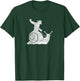 Cowboy Riding a Snail Distressed T-Shirt - T-Shirt | Forest