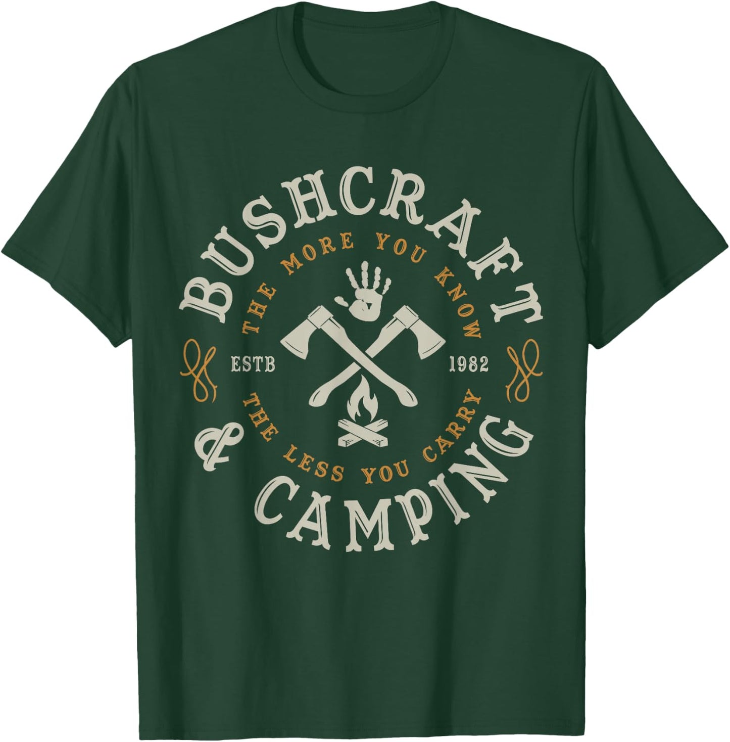 Camping BUSHCRAFT Survival Gifts & Shirts CO. T-Shirt - T-Shirt | Forest