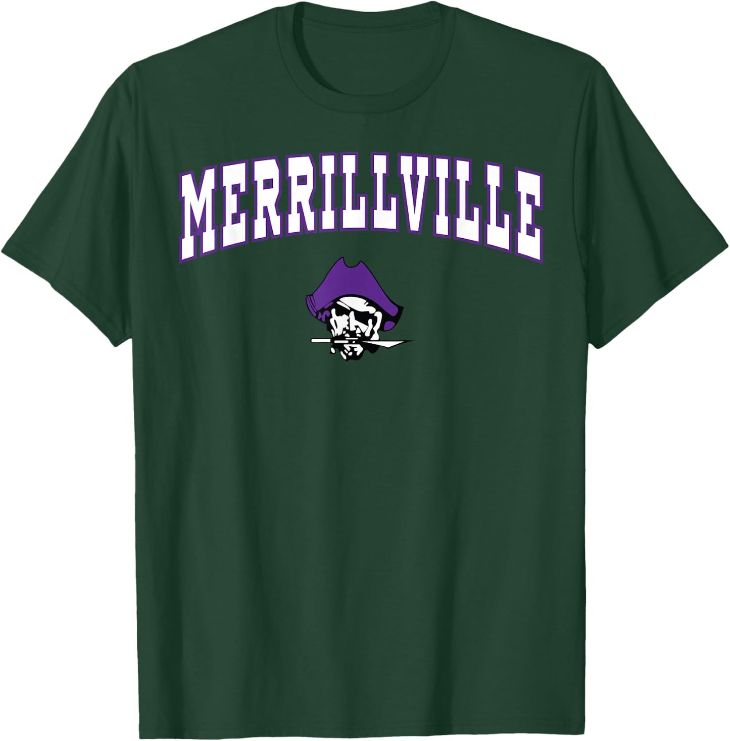 Merrillville High School Pirates C2 T-Shirt - T-Shirt | Forest