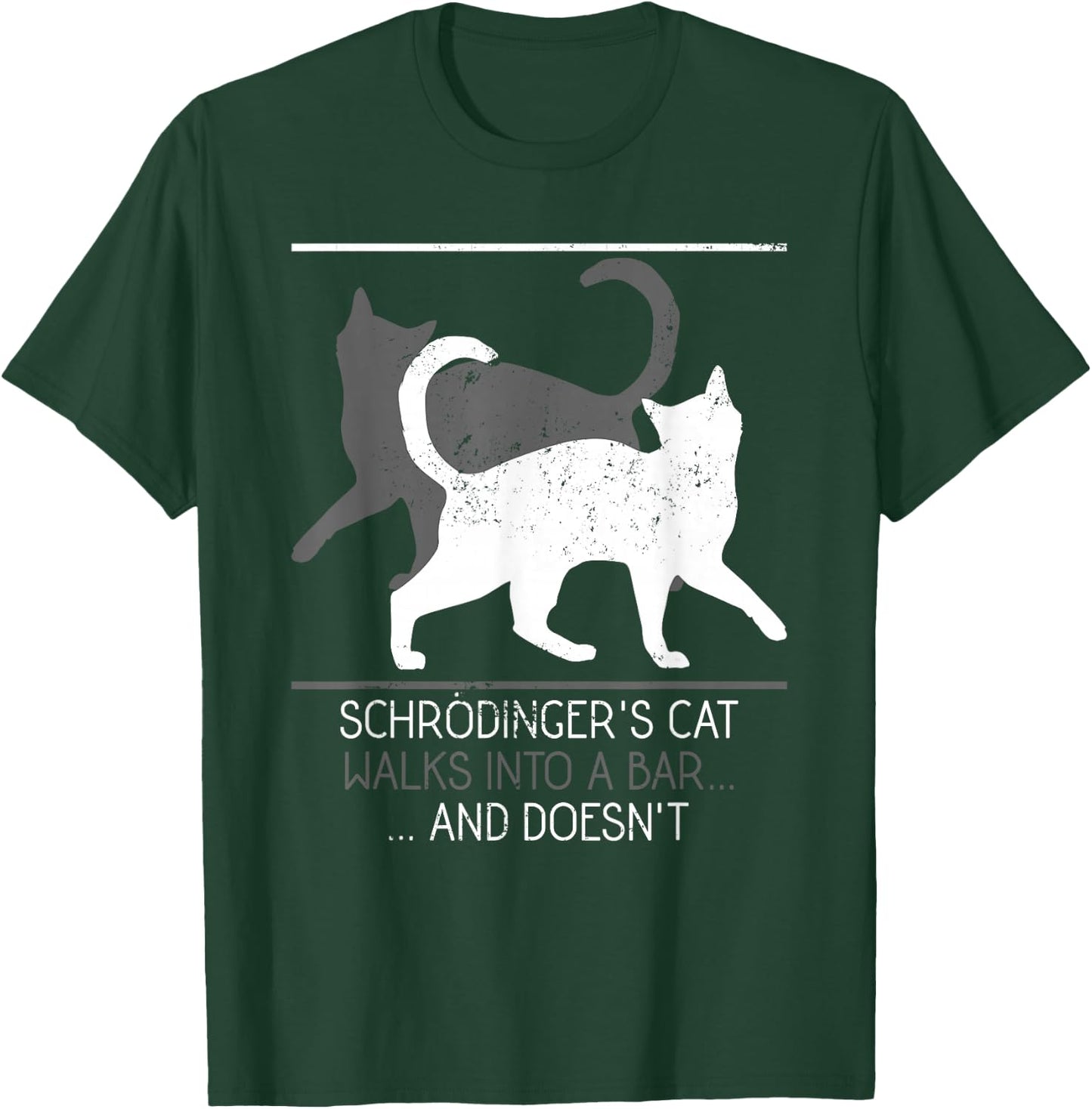 Funny Schrodingers Cat Physics T-Shirt - T-Shirt | Forest