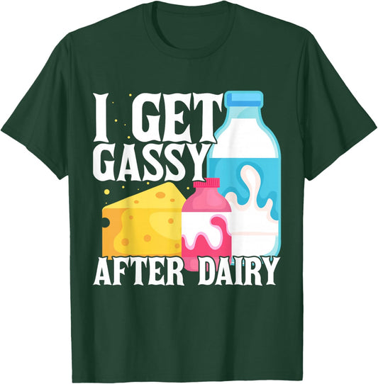 Funny Dairy Free Lactose Intolerant Milk T-Shirt - T-Shirt | Forest