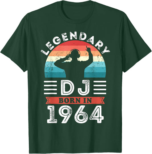 Legendary DJ born 1964 60th Birthday Gifts T-Shirt - T-Shirt | Forest