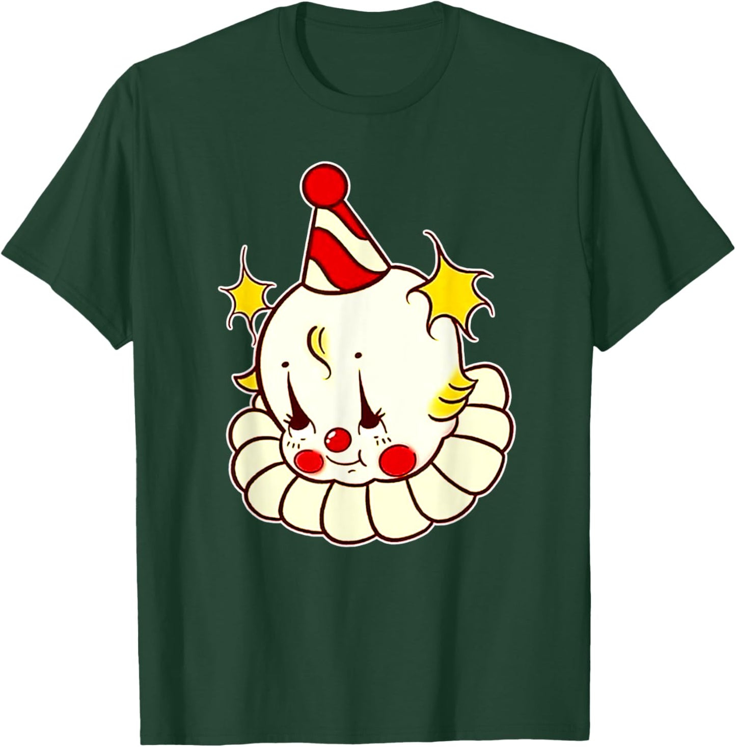 Kewpie Baby Birthday Clown T-Shirt - T-Shirt | Forest