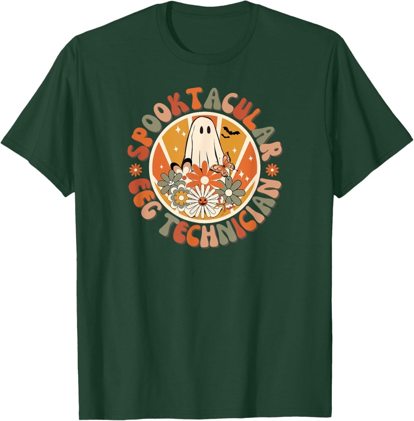 Spooktacular EEG Technician, EEG Tech, Halloween, Fall T-Shirt - T-Shirt | Forest
