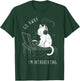 Introvert Cat with Coffee on Computer Antisocial Emo Goth T-Shirt - T-Shirt | Forest