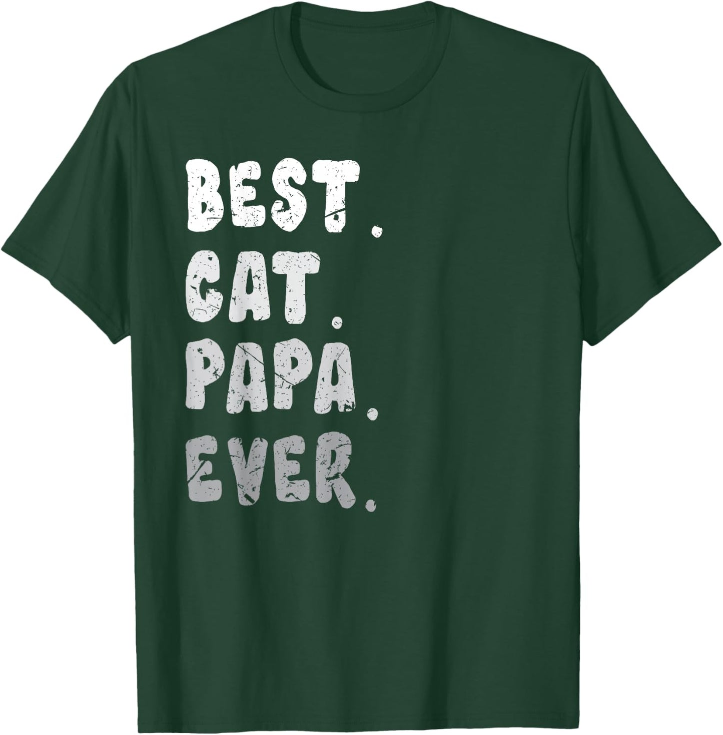 Best Cat Papa Ever Funny Cat Owner Dad Fathers T-Shirt - T-Shirt | Forest