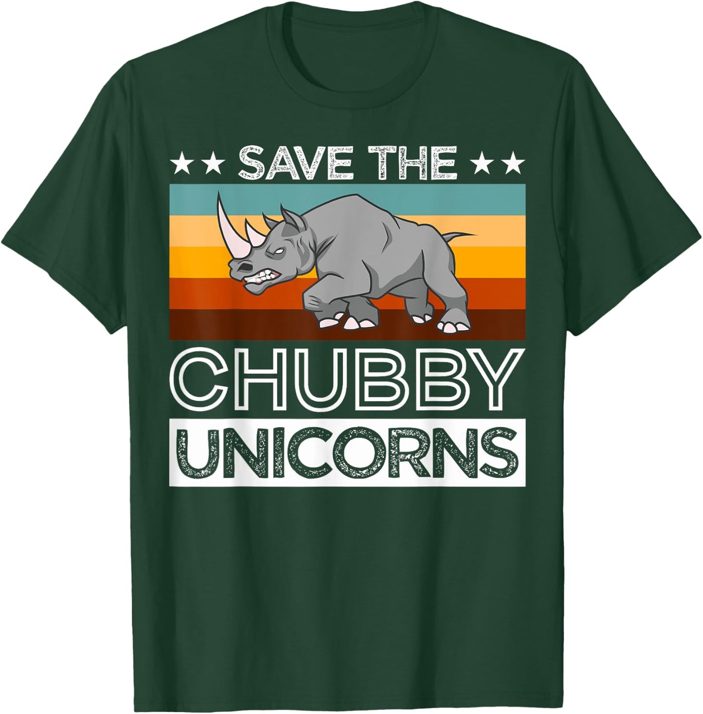 Save Rhinos Chubby Unicorns Rhino Save The Chubby Unicorns T-Shirt - T-Shirt | Forest