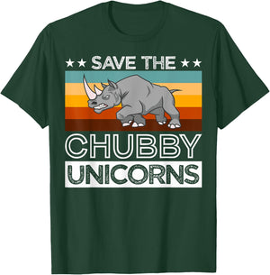 Save Rhinos Chubby Unicorns Rhino Save The Chubby Unicorns T-Shirt - T-Shirt | Forest