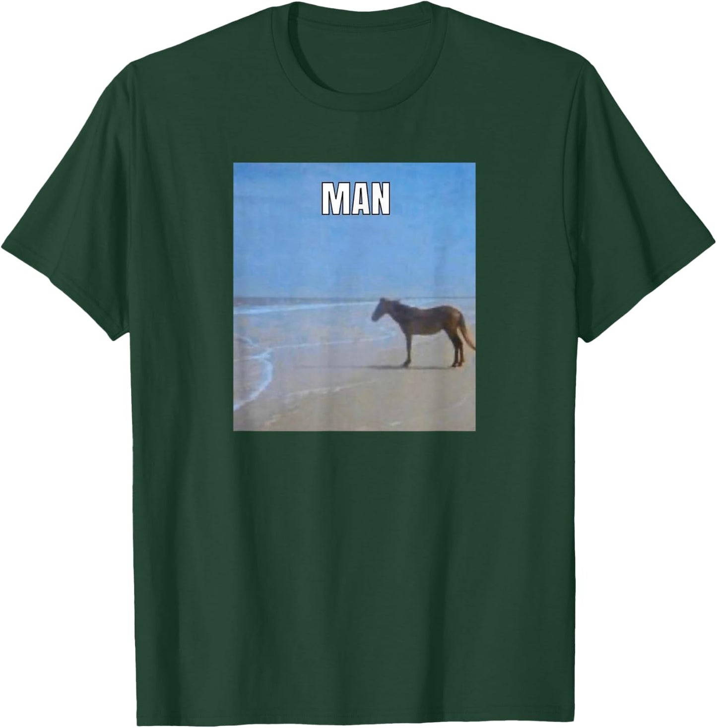 Man Horse Meme T-Shirt - T-Shirt | Forest