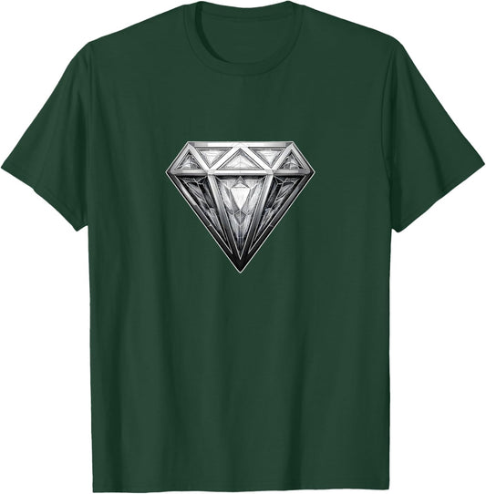 Diamond Black Black Men's Cool Shirts T-Shirt - T-Shirt | Forest