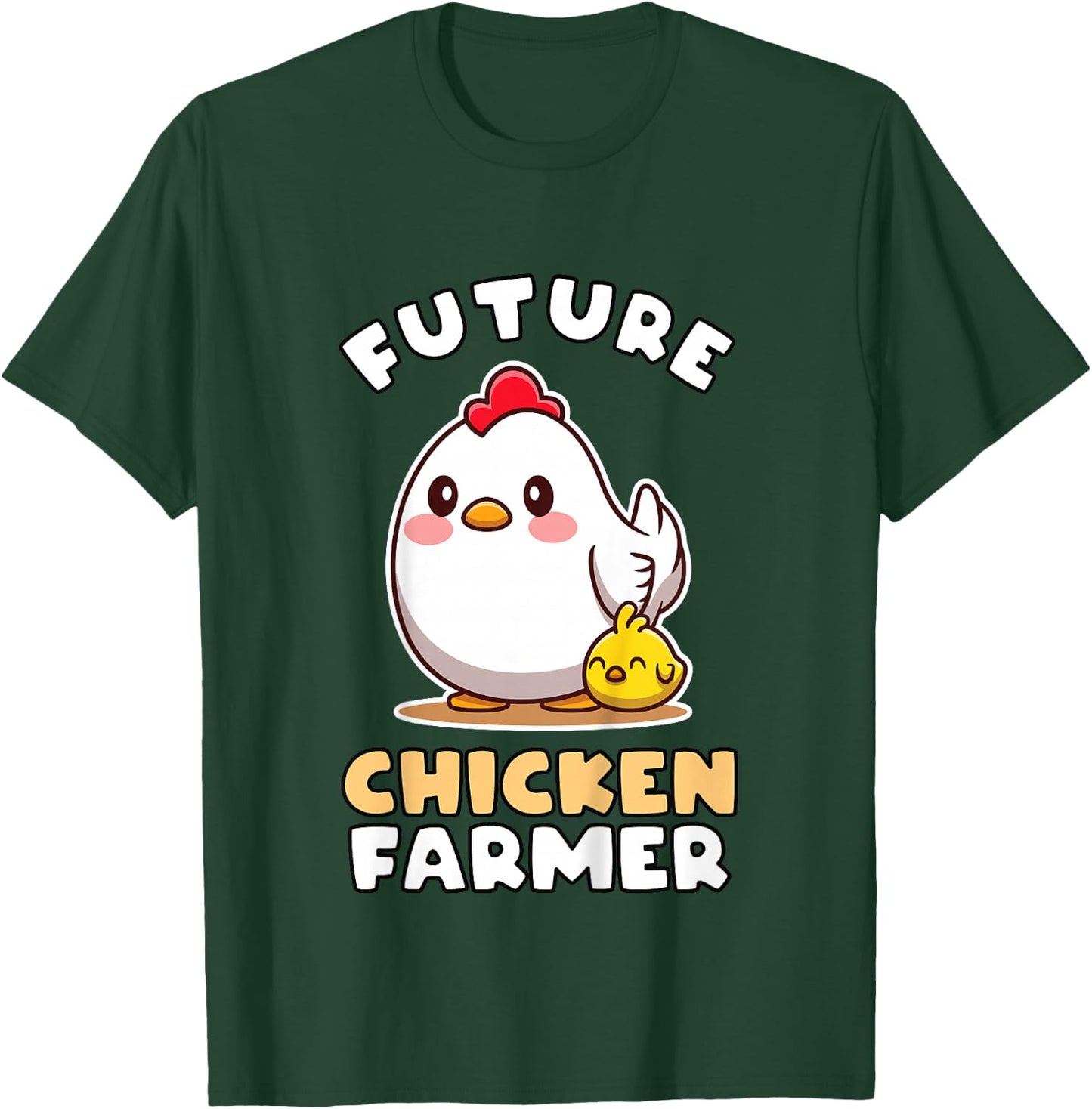 Future Chicken Farmer Gift Farmer Kids T-Shirt - T-Shirt | Forest