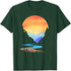 Outdoor Sunset Vintage Style Mountains Sun Nature T-Shirt - T-Shirt | Forest