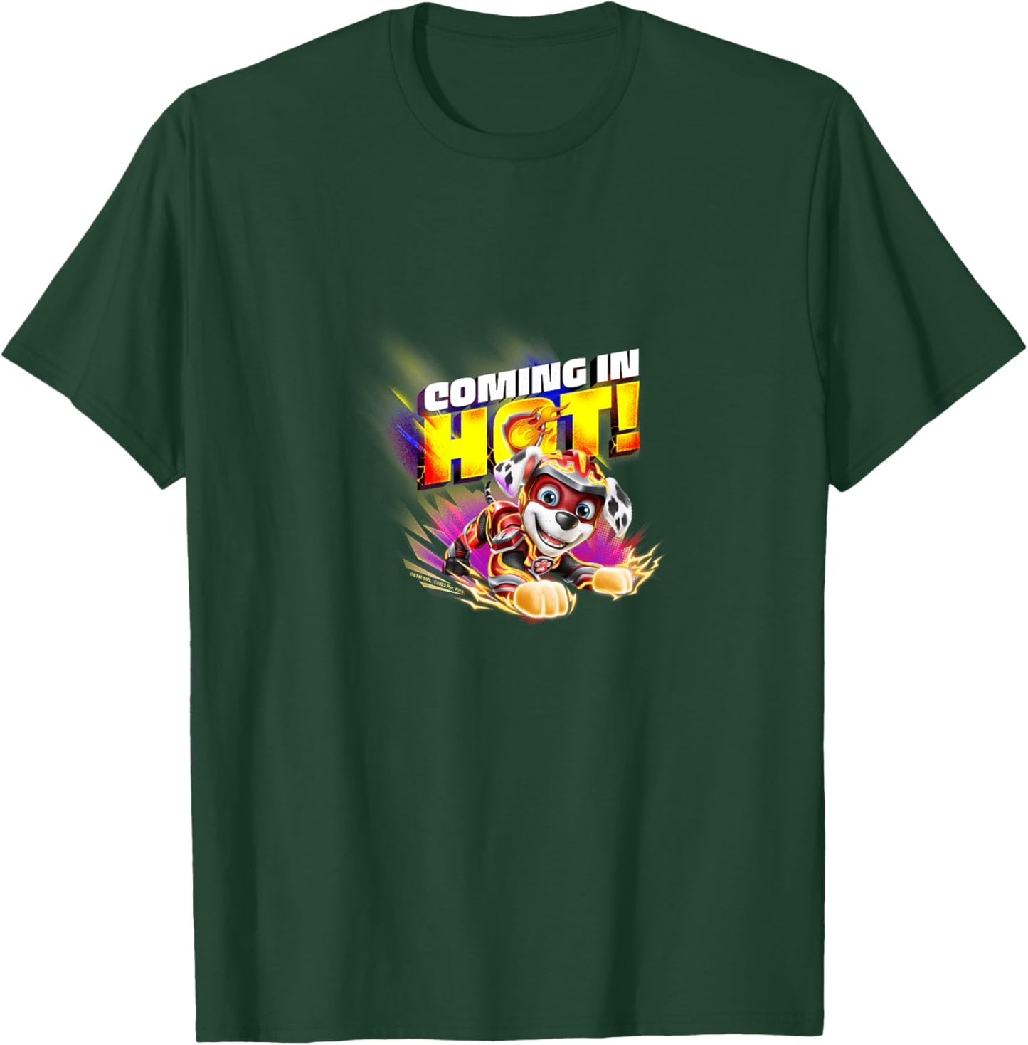 Kids PAW Patrol: The Mighty Movie Marshall Coming In Hot! T-Shirt - T-Shirt | Forest