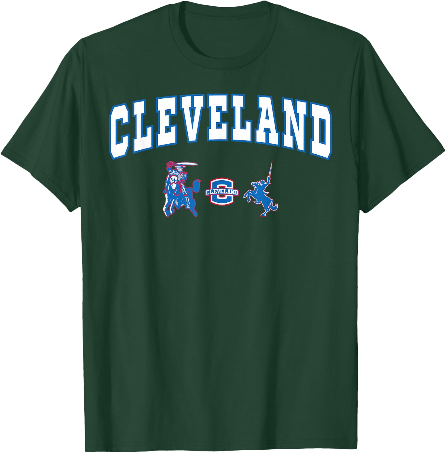 Cleveland High School Blue Raiders C2 T-Shirt - T-Shirt | Forest