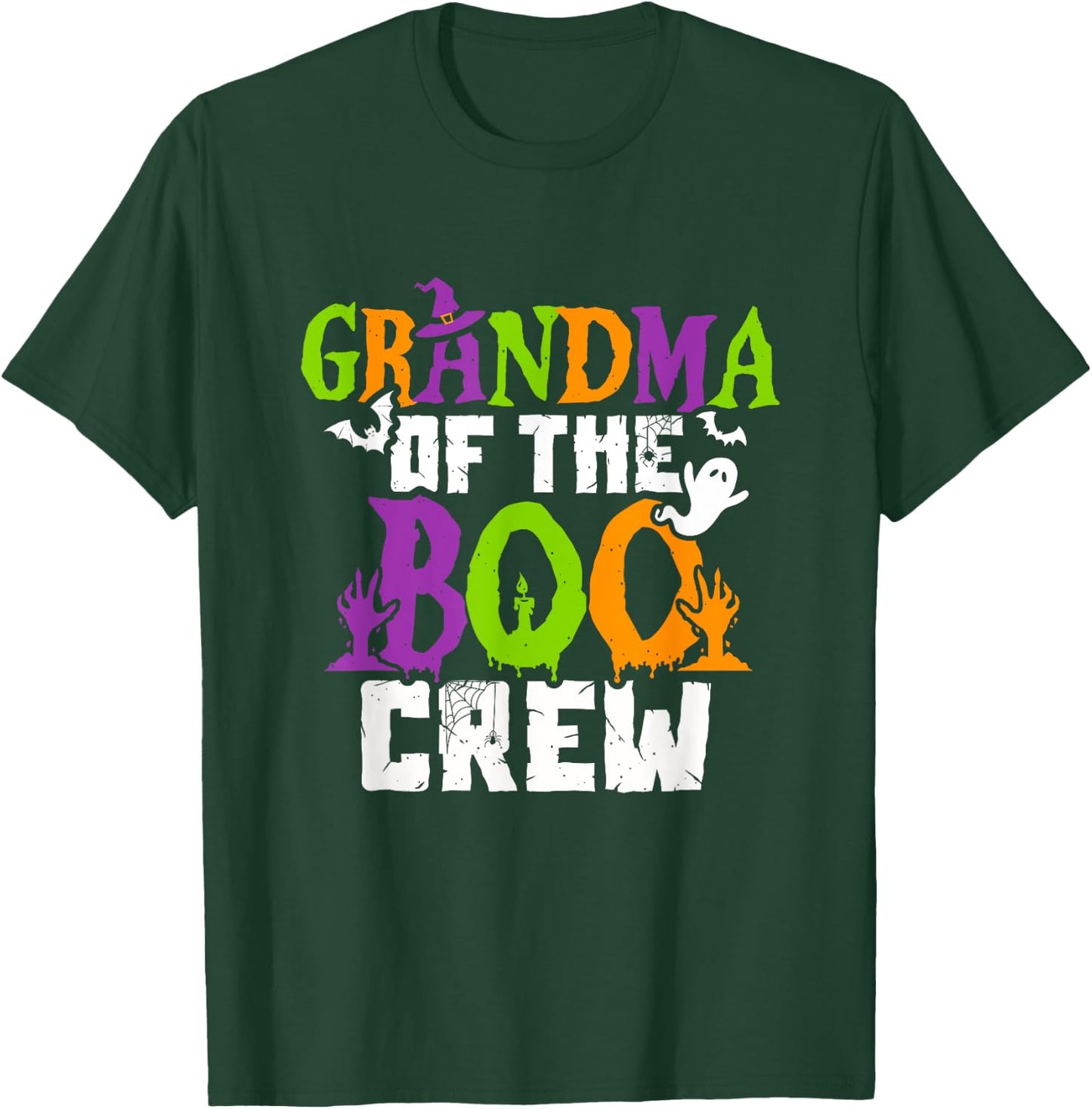 Halloween Grandma Crew Grandmother Spooky Party T-Shirt - T-Shirt | Forest