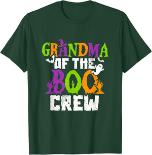 Halloween Grandma Crew Grandmother Spooky Party T-Shirt - T-Shirt | Forest