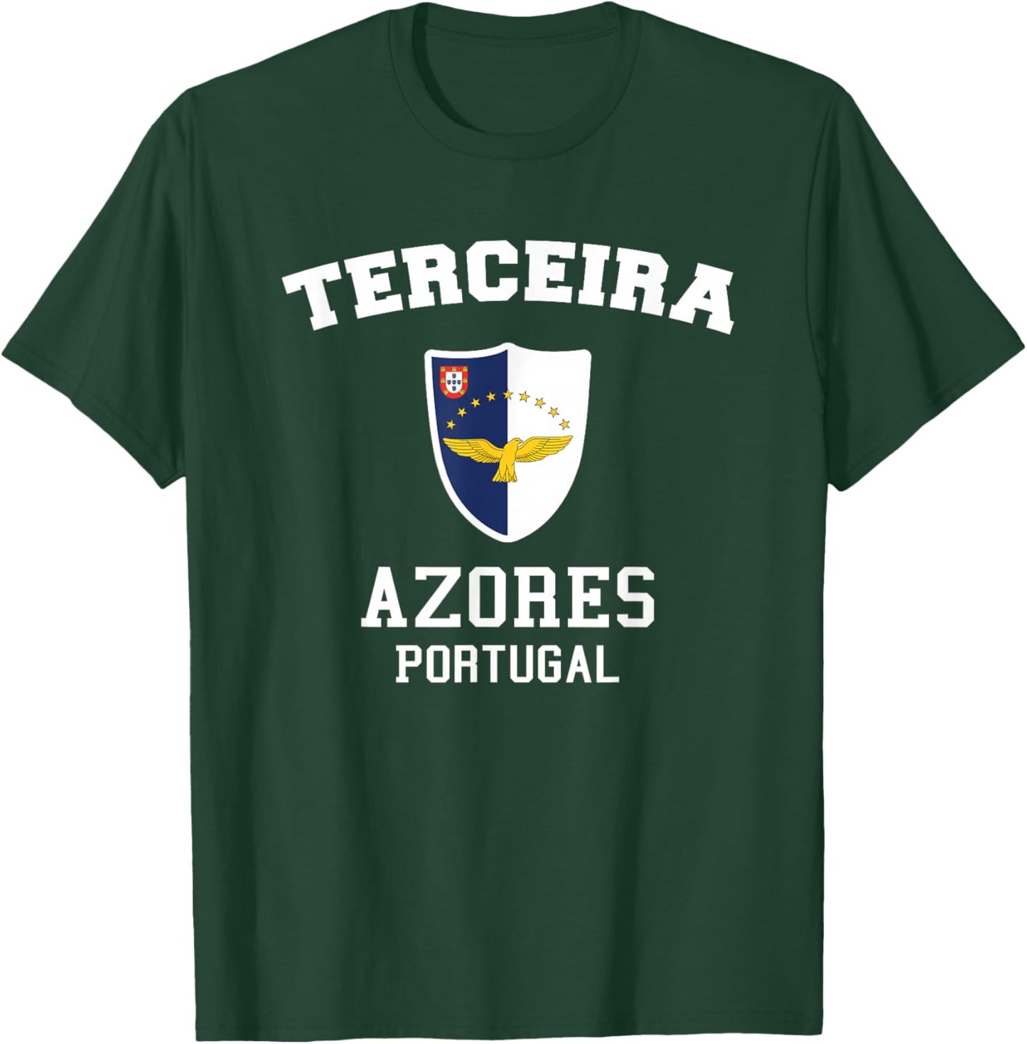 Terceira Azores Flag - Terceira Portugal Island Souvenir T-Shirt - T-Shirt | Forest