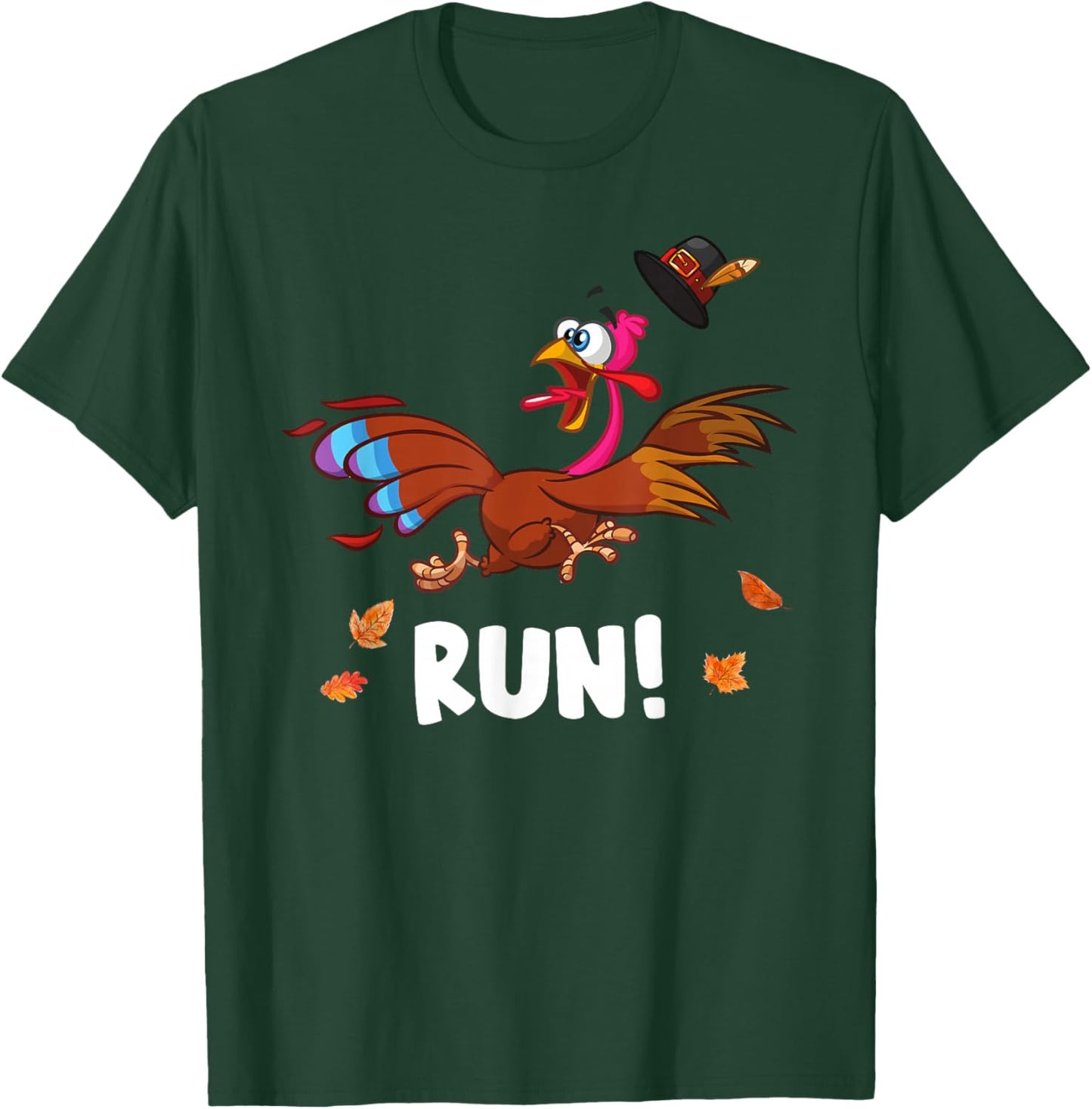 Thanksgiving Turkey Running Outfit Gear Costume Turkey Trot T-Shirt - T-Shirt | Forest