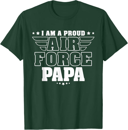 Proud Air Force Papa Patriotic Pride Military Grandfather