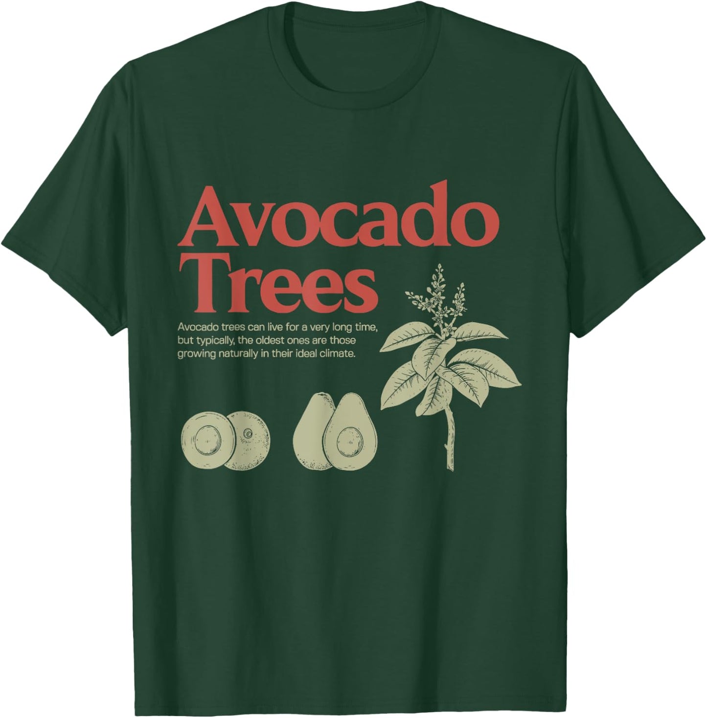 Avocado Trees Funny Definiton Apparel T-Shirt - T-Shirt | Forest