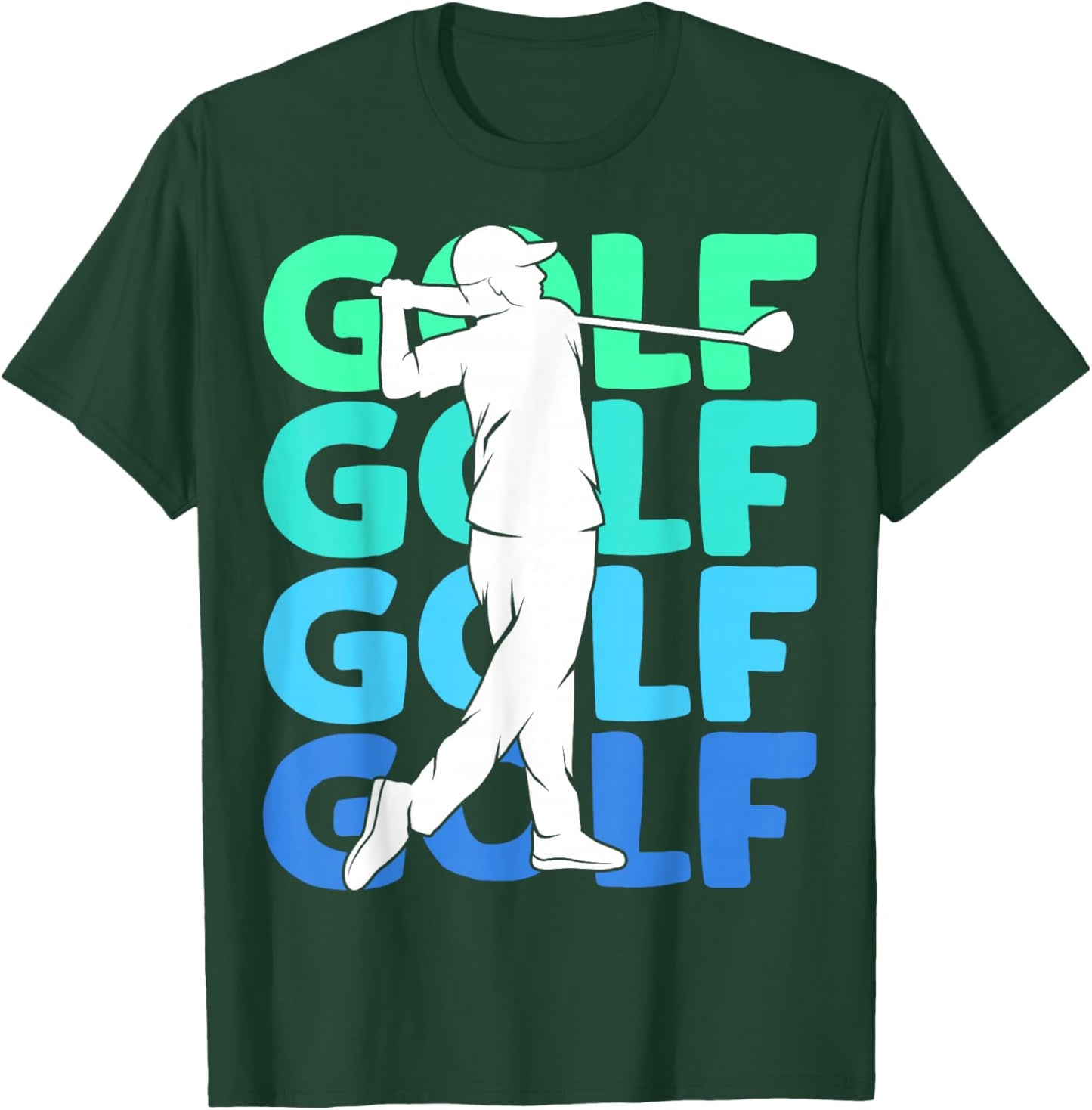 Golf Golfer Golf Player Men Children Boys T-Shirt - T-Shirt | Forest