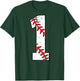 Number #1 Baseball Jersey Number 1 Print On Back T-Shirt - T-Shirt | Forest