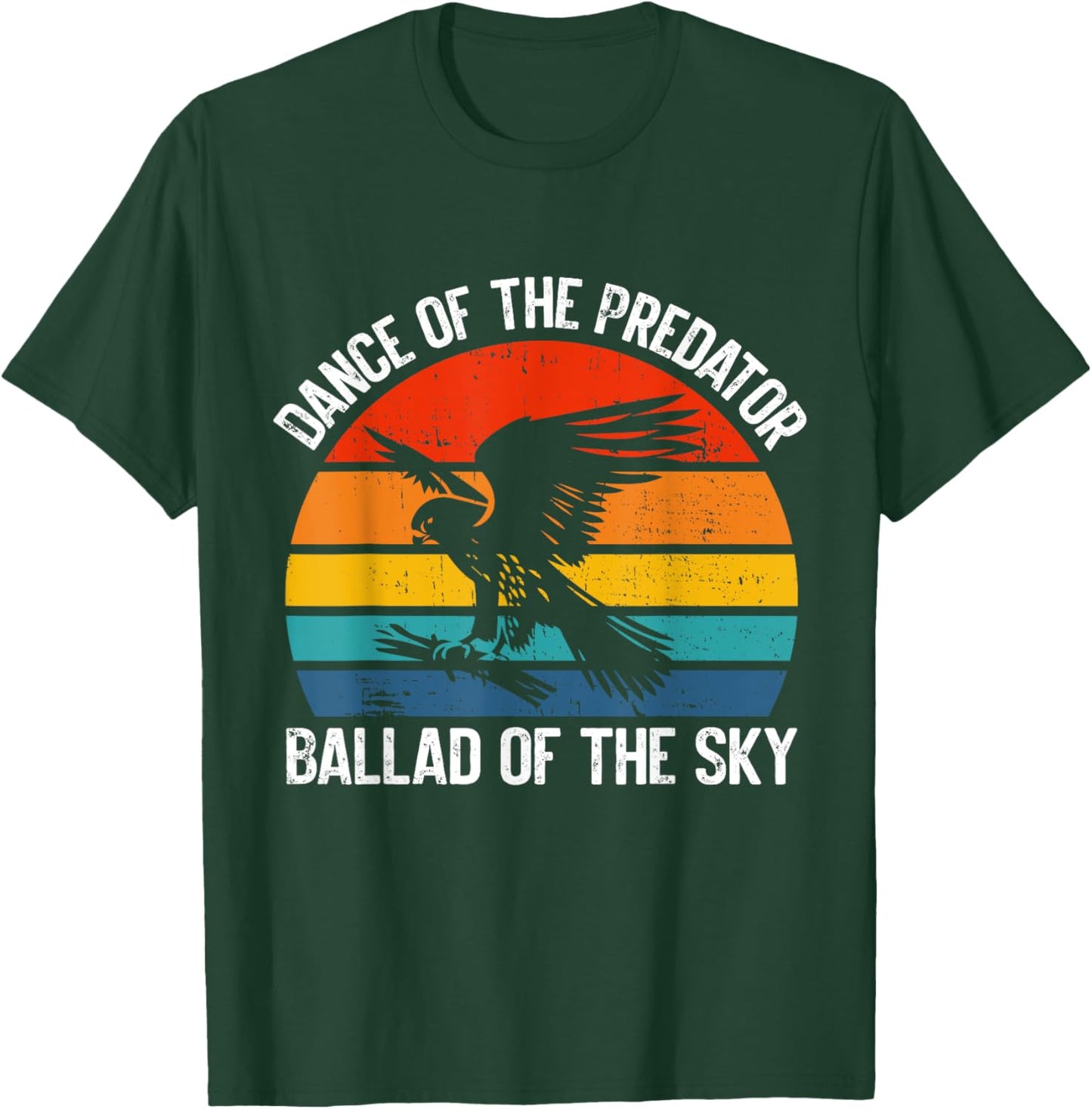 Dance of the Predator Ballad of the Sky Falconry T-Shirt - T-Shirt | Forest