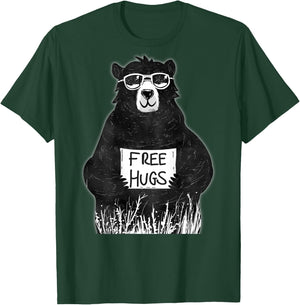 Free Hugs from Grizzly Bear T-Shirt - T-Shirt | Forest