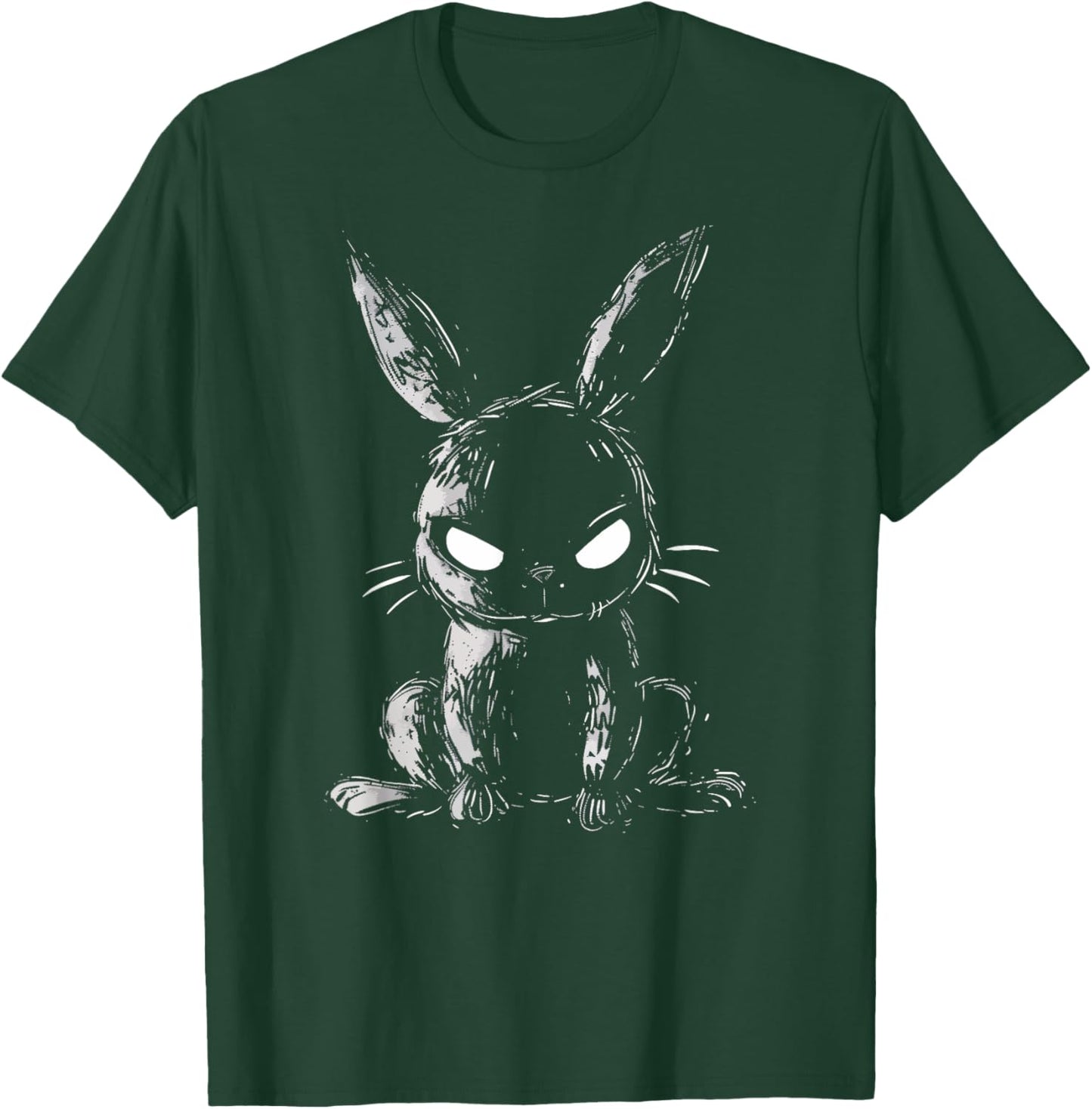 Evil Bunny Angry Rabbit Alt Goth Grunge Horror Creepy Cute T-Shirt - T-Shirt | Forest