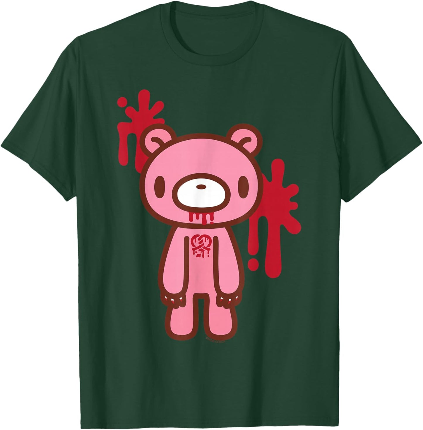 Gloomy Bear The Naughty Grizzly Twisted Heart Anime Manga T-Shirt - T-Shirt | Forest