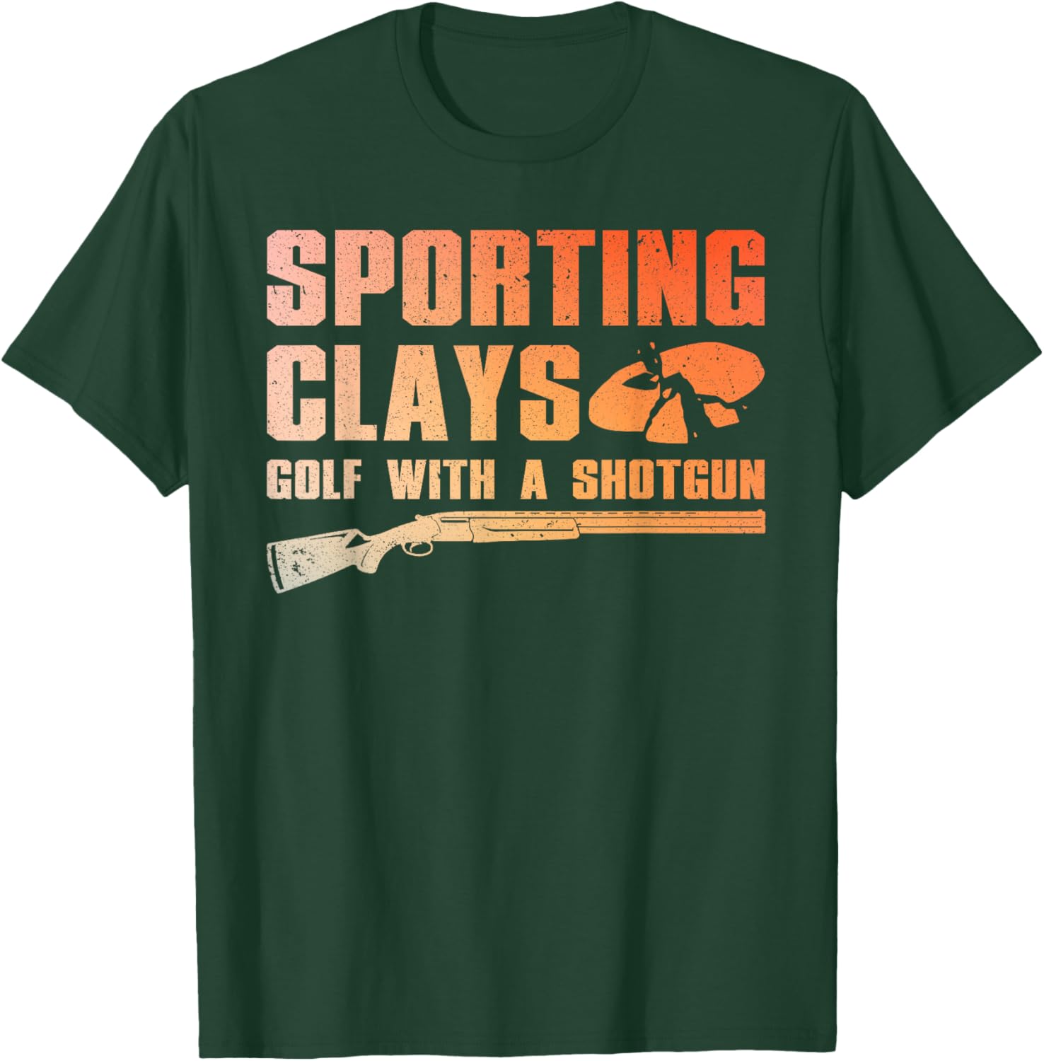 Cool Trap Shooting Women Skeet Clay Target Shooter T-Shirt - T-Shirt | Forest