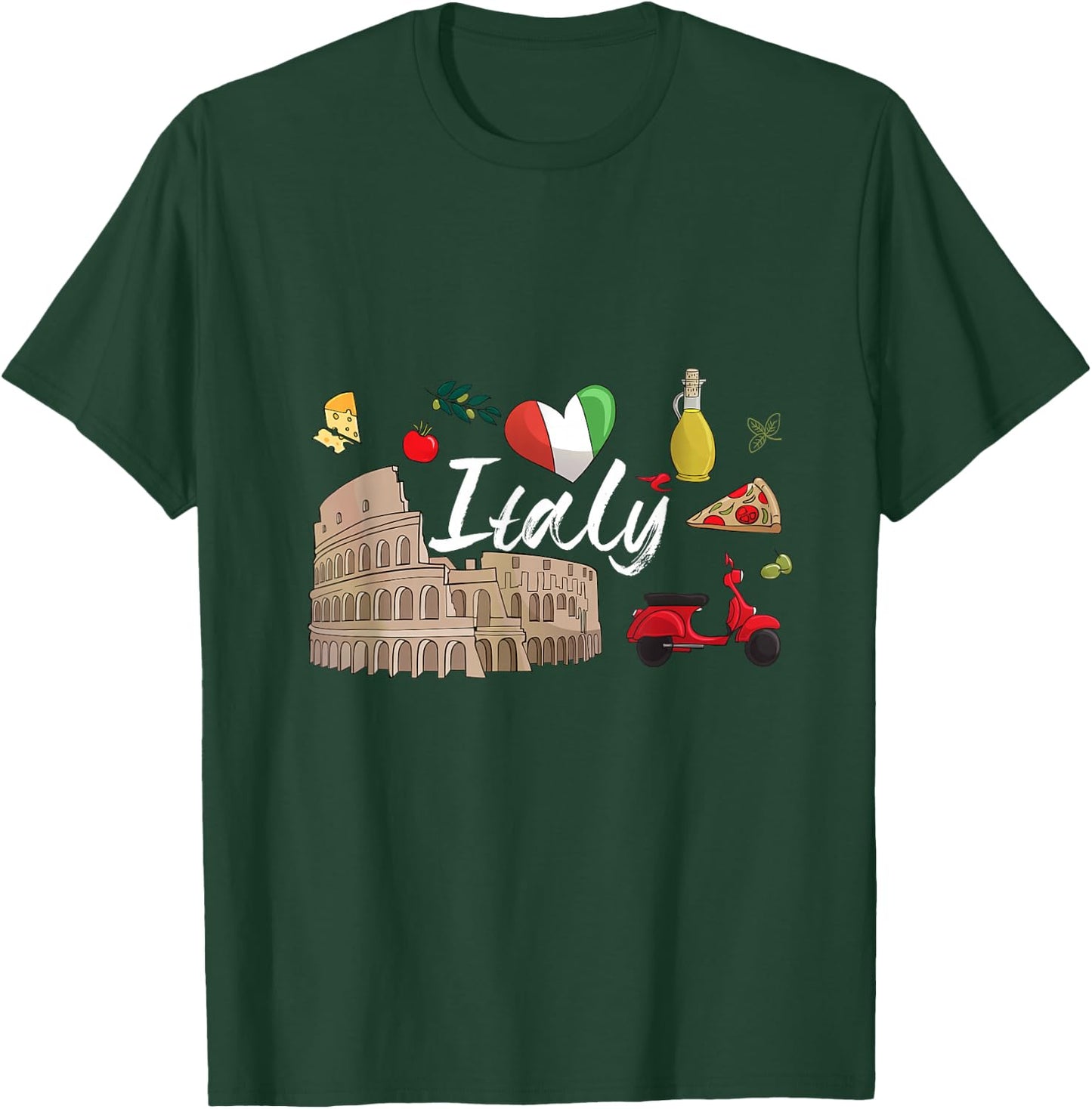 I Love Italy and Everything Italian Culture Italy T-Shirt - T-Shirt | Forest