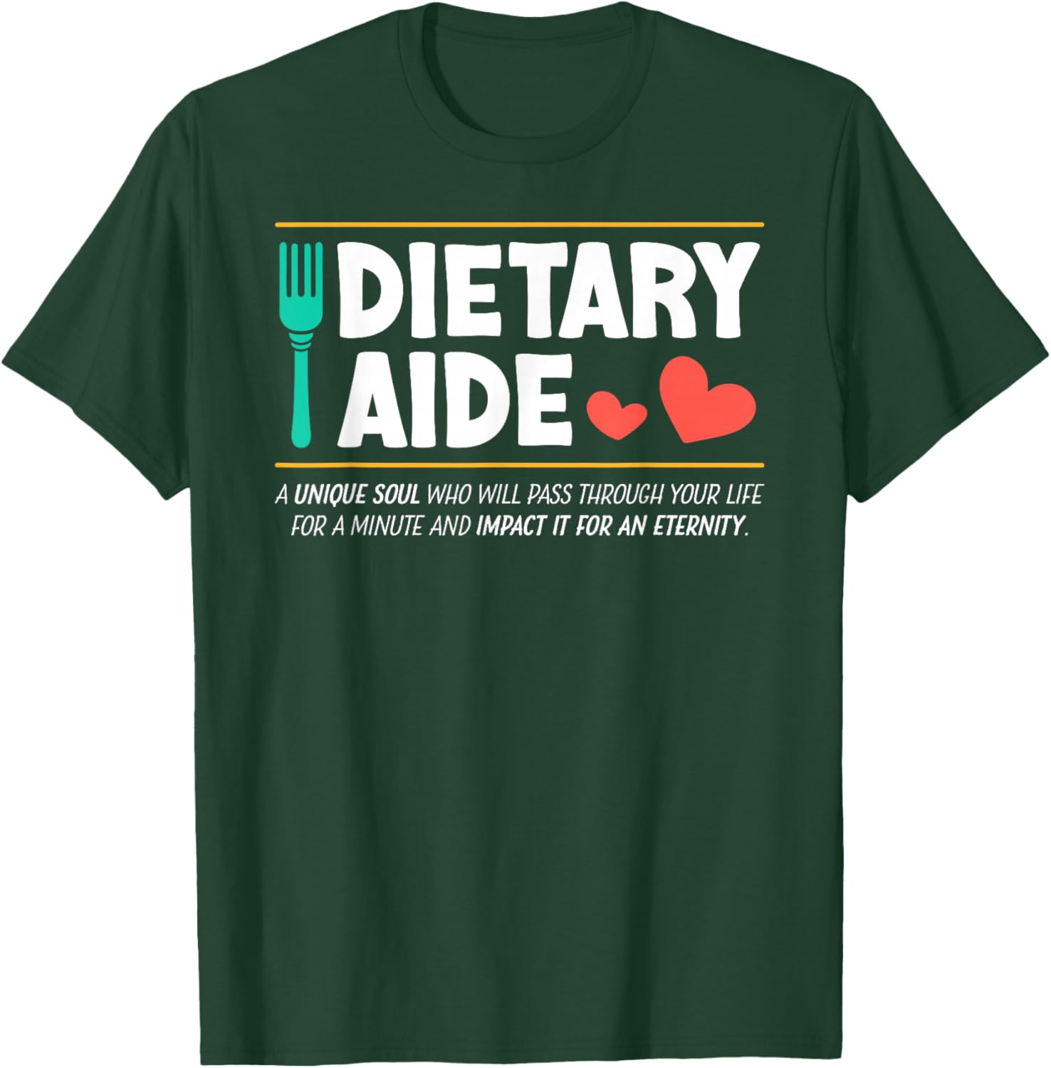 Dietary Aide Definition T-Shirt - T-Shirt | Forest